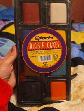 Alphacolor Biggie Cakes Tempera Paint Set - Multicolor